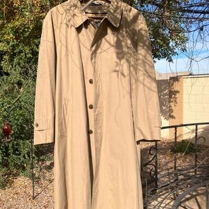 Chaps Men's Beige Trench Coat